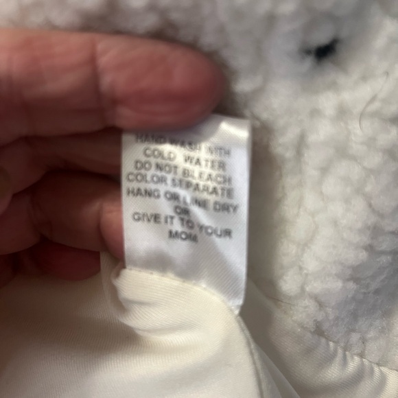 JLUXLABEL Women’s Soft White Cropped Teddy Jacket. Snap Closure. Size Sm - Picture 3 of 5